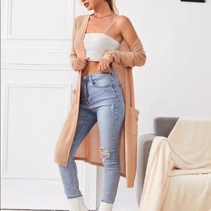 Forever 21 long cardigan duster size Medium Thin Layer